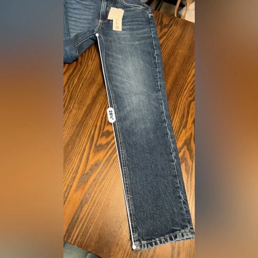 Zara high rise‎ ankle length jeans slim women’s US size 4 classic blue denim NWT